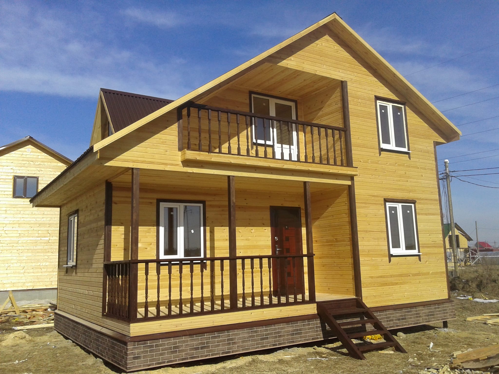 Dom drewniany parterowy bungalow